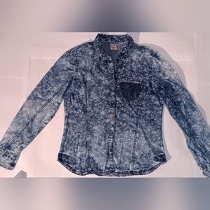 Bershka Denim acid wash shirt